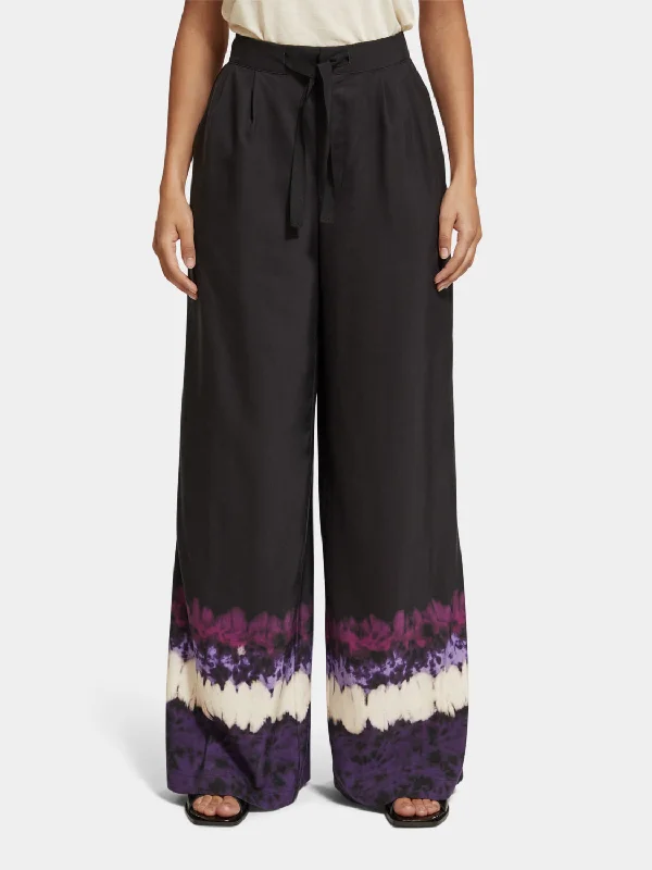 Eleni high-rise wide-leg pants