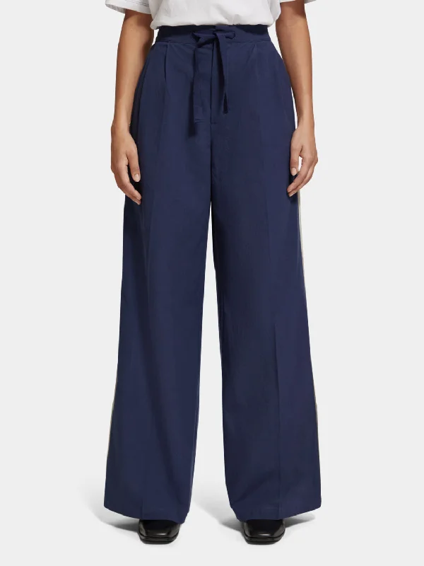 Eleni high-rise wide-leg pants