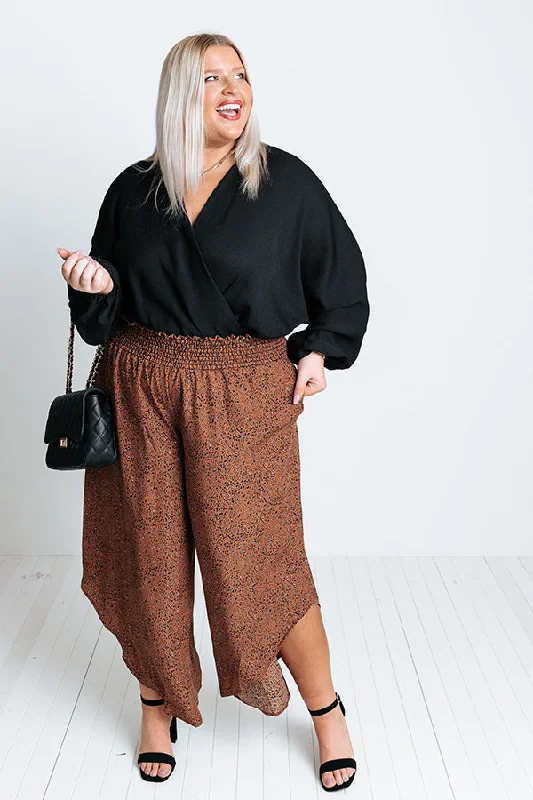 Good Dream Leopard Pants In Cinnamon Curves