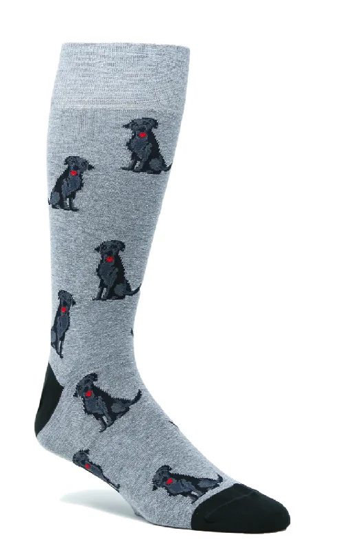 Black Lab Motifs/Grey Heather