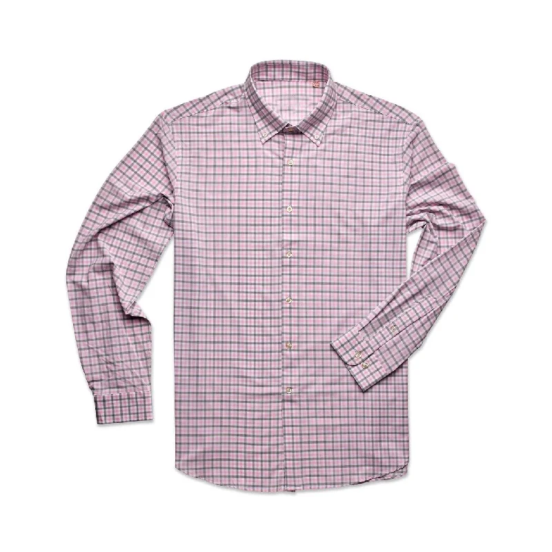 Deep Ellum Performance Woven Button Down - Rose