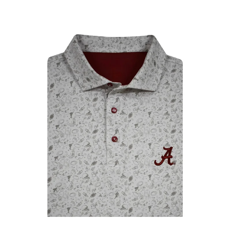 Taylor & Mick Alabama Football Print Polo