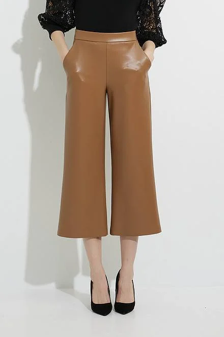 Joseph Ribkoff Faux Leather Flared Pants