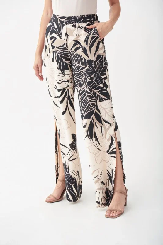 Joseph Ribkoff Tropical Wide Leg Pants