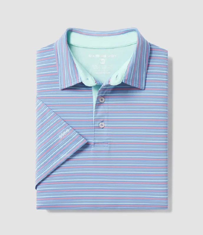 Southern Shirt Sawgrass Stripe Polo