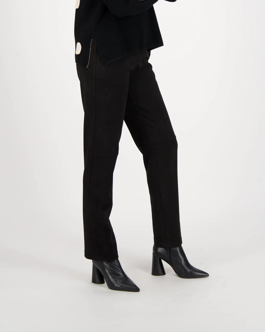 Spanner Sale, 423817 Faux Suede Straight Leg Pant 50% Off Regular Price