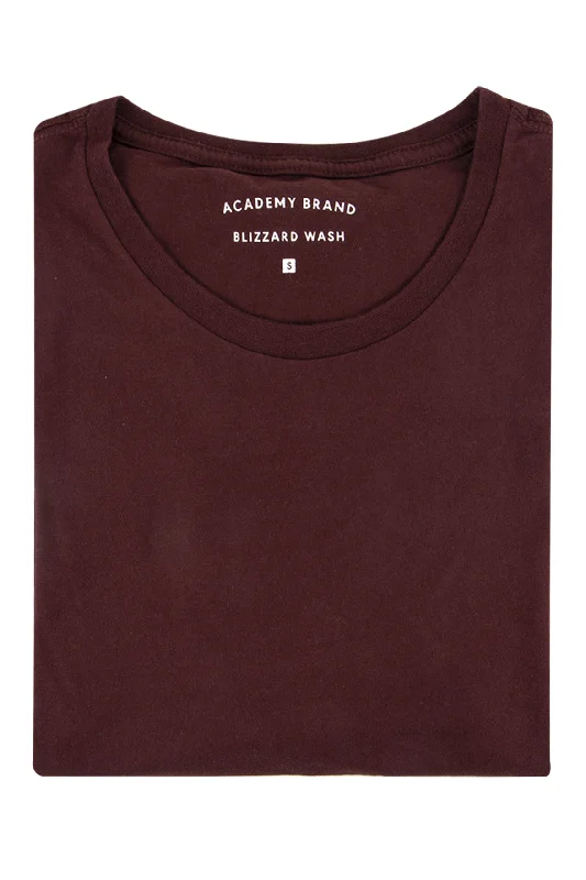 The Academy Brand Blizzard Wash Tee Raisin