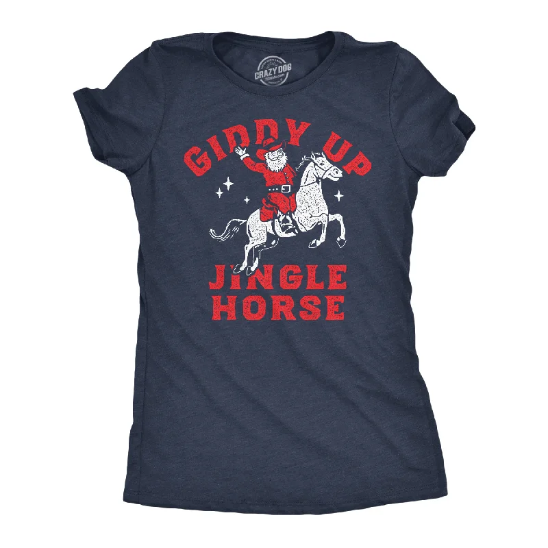 Giddy Up Jingle Horse Women's T Shirt