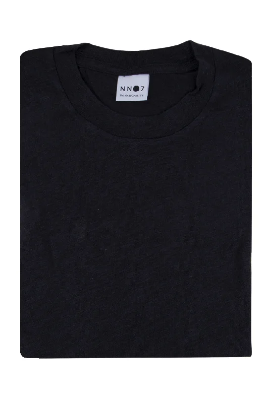 NN07 Dylan Linen Tee Navy