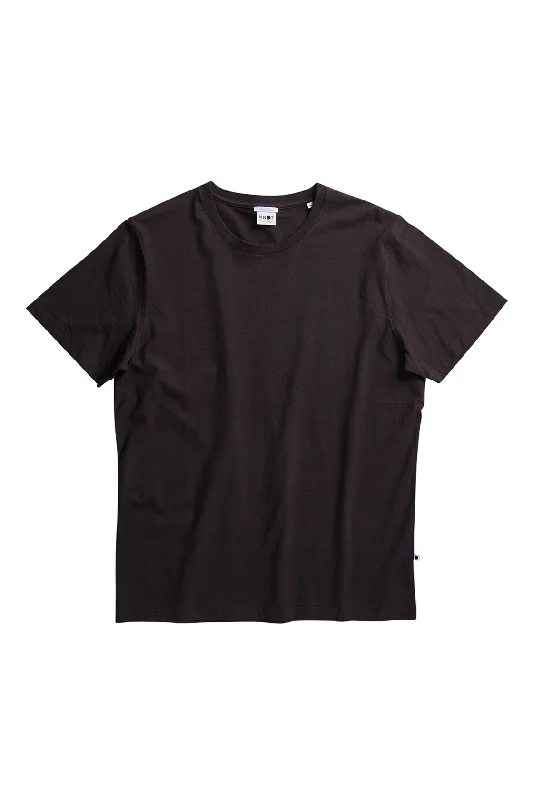 NN07 Pima Crew Neck Tee Charcoal