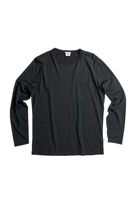 NN07 Pima Long Sleeve Tee Black