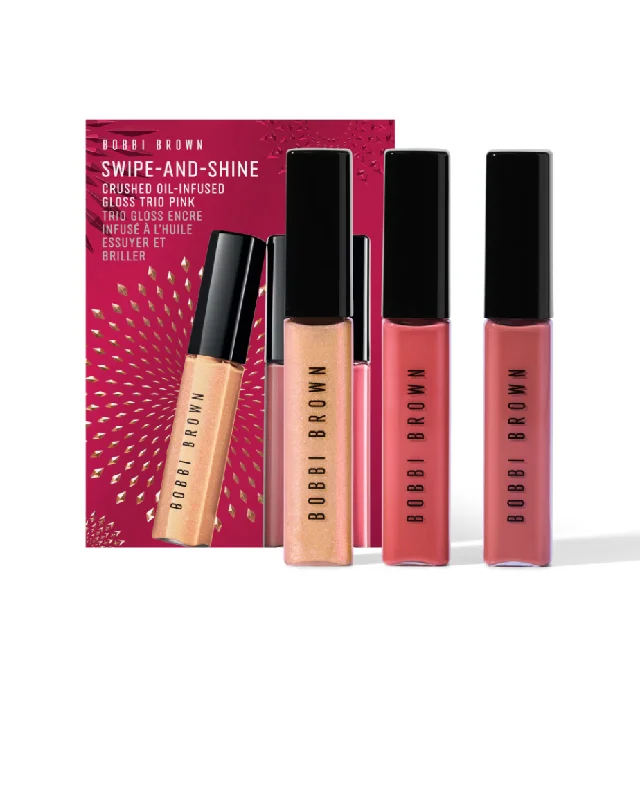 Bobbi Brown Swipe & Shine Crushed Oil-Infused Gloss Trio Pink