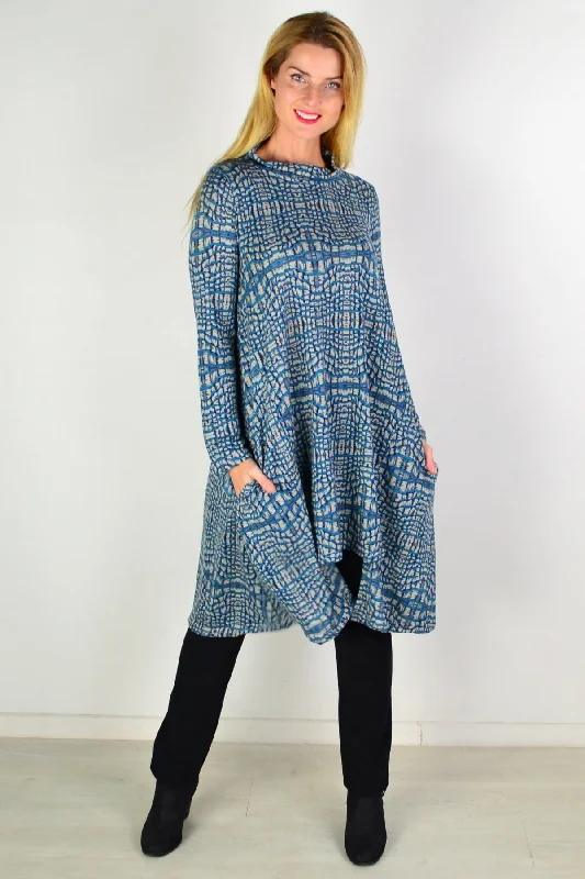 Gorgeous Aztec Fleece Tunic Dress