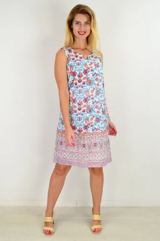 Ronda Sleeveless Tunic Shift Dress