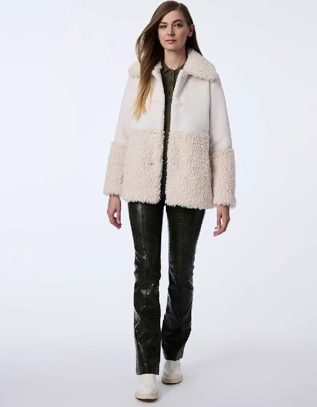 Textura Fusion Faux Fur Coat