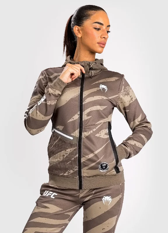 UFC Adrenaline by Venum Fight Week Women’s Zip Hoodie - Desert Camo