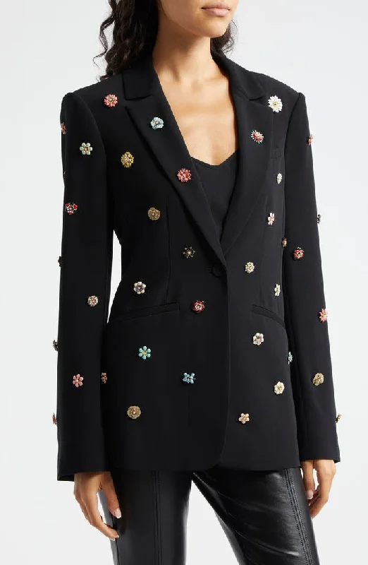 Cinq À Sept Karlie Enamel Flower Blazer