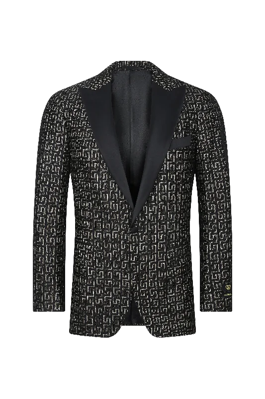 Regal Noir Patterned Blazer