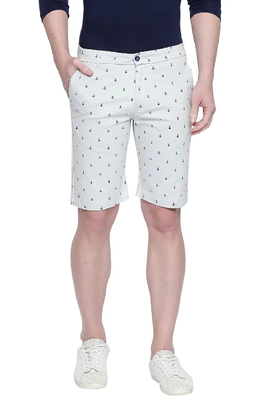 Comfort Fit Printed Stretch Shorts