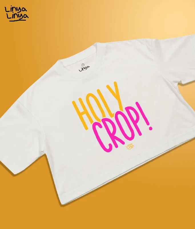 Crop Top: Holy Crop (White)