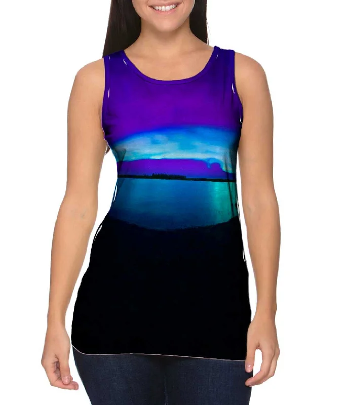 Aurora Borealis Sky Purple